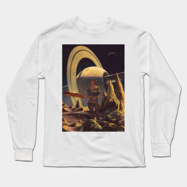 Cosmic Wild West Long Sleeve T-Shirt by linearcollages